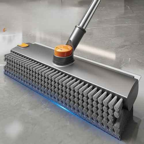 Floor and grout brush for thorough bathroom floor cleaning