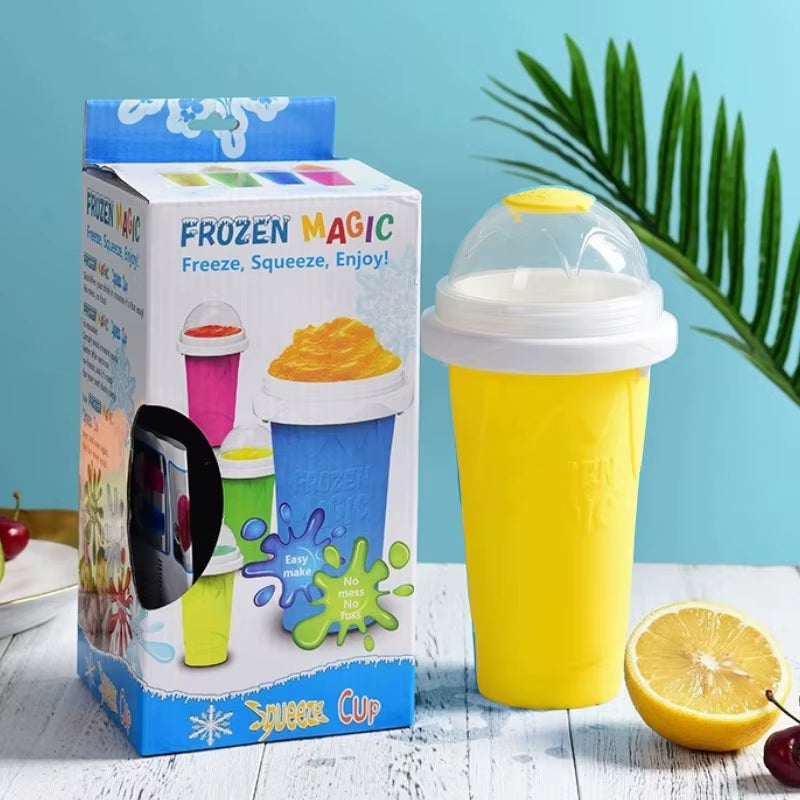 Quickly Make Smoothie Cups Large Capacity Homemade Smoothies Juice Ice Cream Milkshake Squeeze Bottle Cooling Cup Kitchen Tools