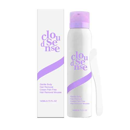 Gentle hair removal mousse for smooth  skincare professional