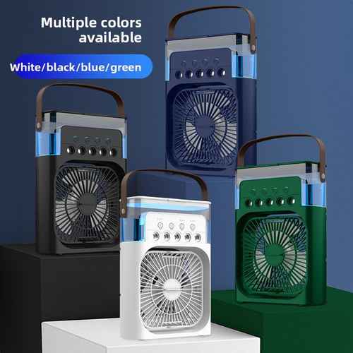 Desktop Humidifier & Desk Fan USB Mini Air Cooler for Bedroom Use