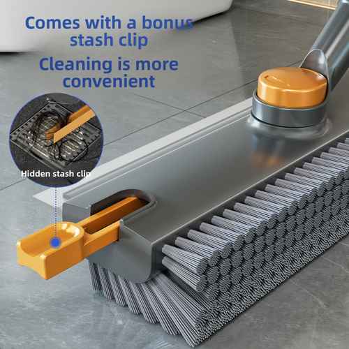 Floor and grout brush for thorough bathroom floor cleaning