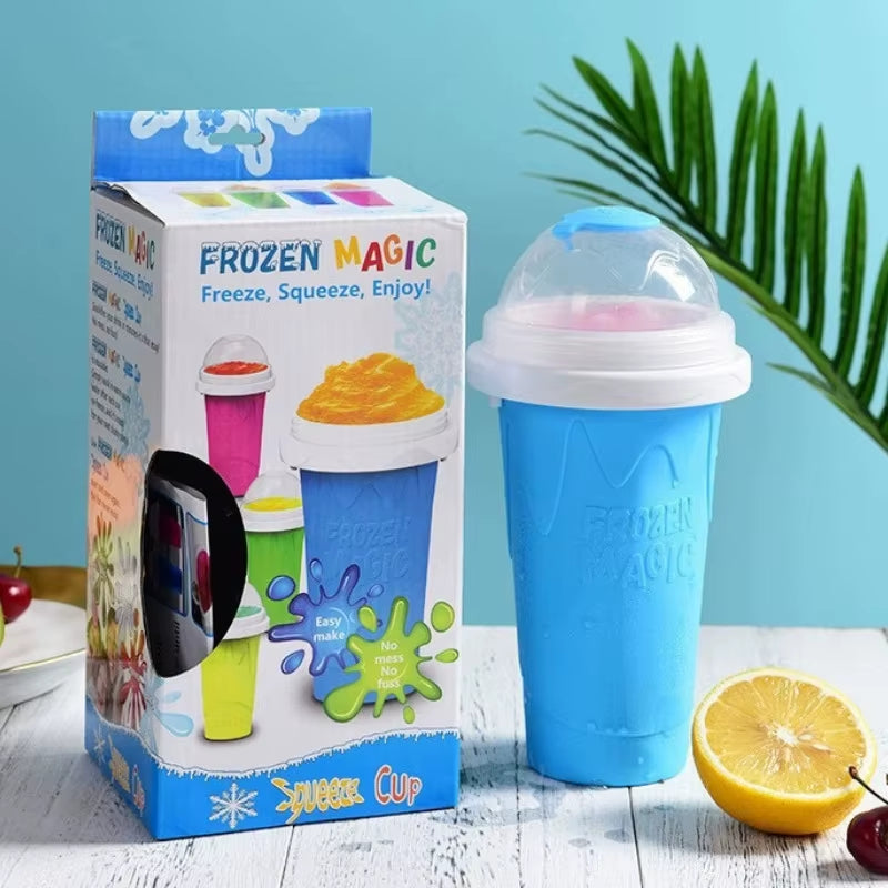 Quickly Make Smoothie Cups Large Capacity Homemade Smoothies Juice Ice Cream Milkshake Squeeze Bottle Cooling Cup Kitchen Tools
