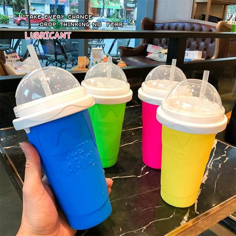 Quickly Make Smoothie Cups Large Capacity Homemade Smoothies Juice Ice Cream Milkshake Squeeze Bottle Cooling Cup Kitchen Tools
