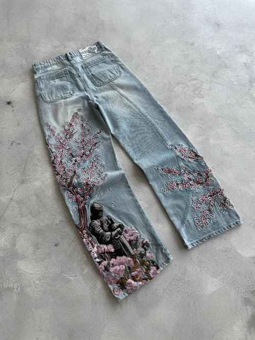 Women's Cherry Blossom Casual Trousers