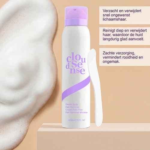 Gentle hair removal mousse for smooth  skincare professional